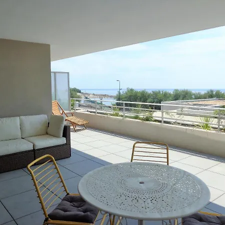 Plage De La Corniche, 71 M², 2 Chambres, Terrasse 35 M² Lejlighed Sète